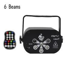 

New Sound Control Party Lights Stage Light Lighting Effect DJ Disco Laser Projector Wedding Home Party Lighting Stage Lamp