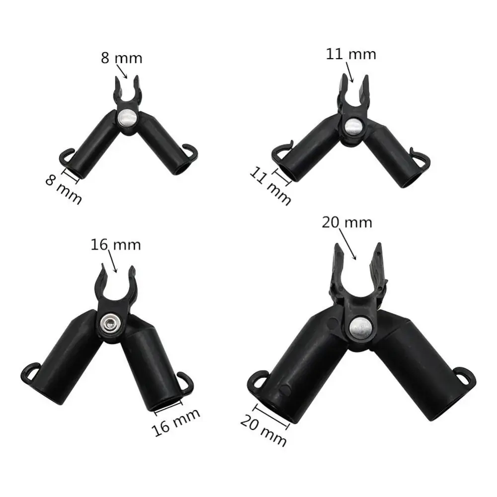 10pcs Adjustable A-type Grip Clip Fixed Socket 8/11/16/20mm Plant Support Rod Garden Accessories Expandable Fence