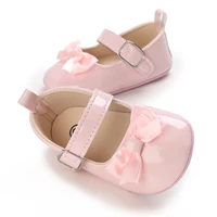 Baby Spring and Autumn Cute Bow Pink Soft Rubber Bottom Anti slip Princess Shoes 0-18 Months Newborn Casual Walking Shoes 5