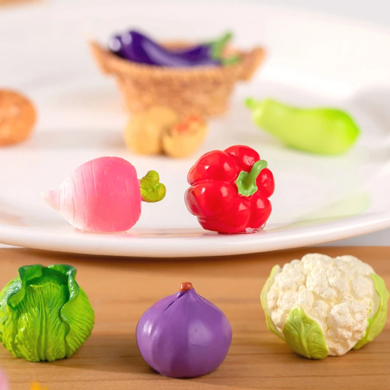 

Creative Miniature Simulation Vegetables Decoration Realistic Artificial Pumpkin Micro Landscape Desktop Ornaments Home Decor