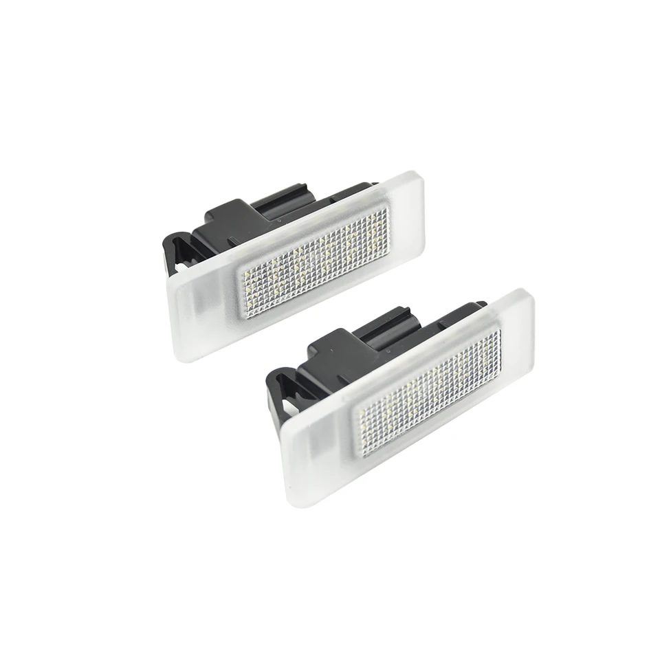 Lot De 2 Éclairages LED Plaque Immatriculation Pour Renault, Nissan, Opel | Blanc 6000K, Canbus