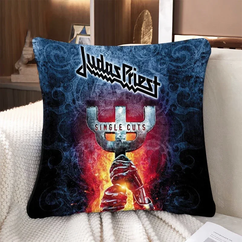 

Judas-Priest Pillow Covers Decorative Sofa Cushions Double Sided Printing Cushion Cover 45*45 Pillowcase Pillows Cases Home