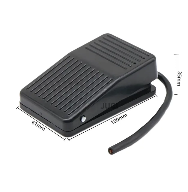 Pied A Coulisse Numerique Interrupteur Au Pied TFS-201 AC 250V 10A 1NO 1NC Commutateur De Pédale Contrôleur De Pied Momentané Antidérapant Interrupteur électrique Momentané Capteur De Puissance