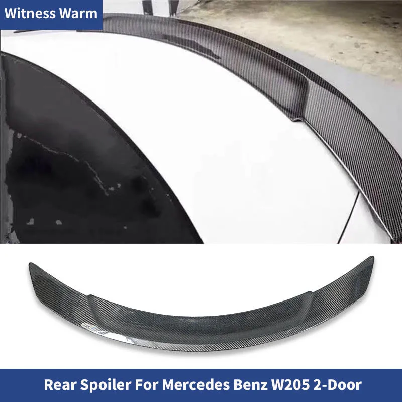 

c Class W205 Spoiler Carbon Fiber Rear Spoiler Wings for Mercedes Benz 2 Door C180 C200 C300 Car Body Kit 2014-2019