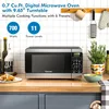 Countertop Microwave 6 automatic preset menus, child lock, defrost and quick cook functions, 0.7 cu. ft. 2