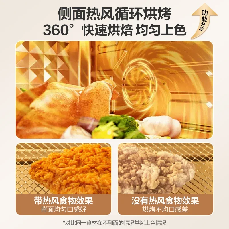 Household electric oven,baking, small,air frying and baking in one,large capacity 35L multi-function,pizza bread oven 220V1500W