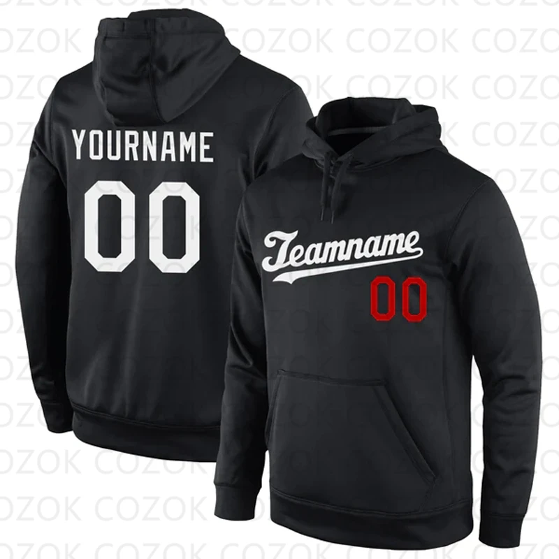 Customized Hoodies Black Blue Colour Jersey 3D Printed  Unisex Pullovers Hoodie Casual Sweatshirts