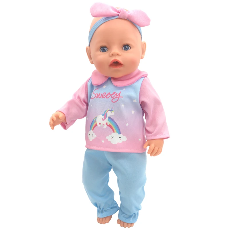 43cm neugeborene Baby puppe Kleidung Sommerkleid ung 18 Zoll American Og Girl Puppen mantel – Detail 39