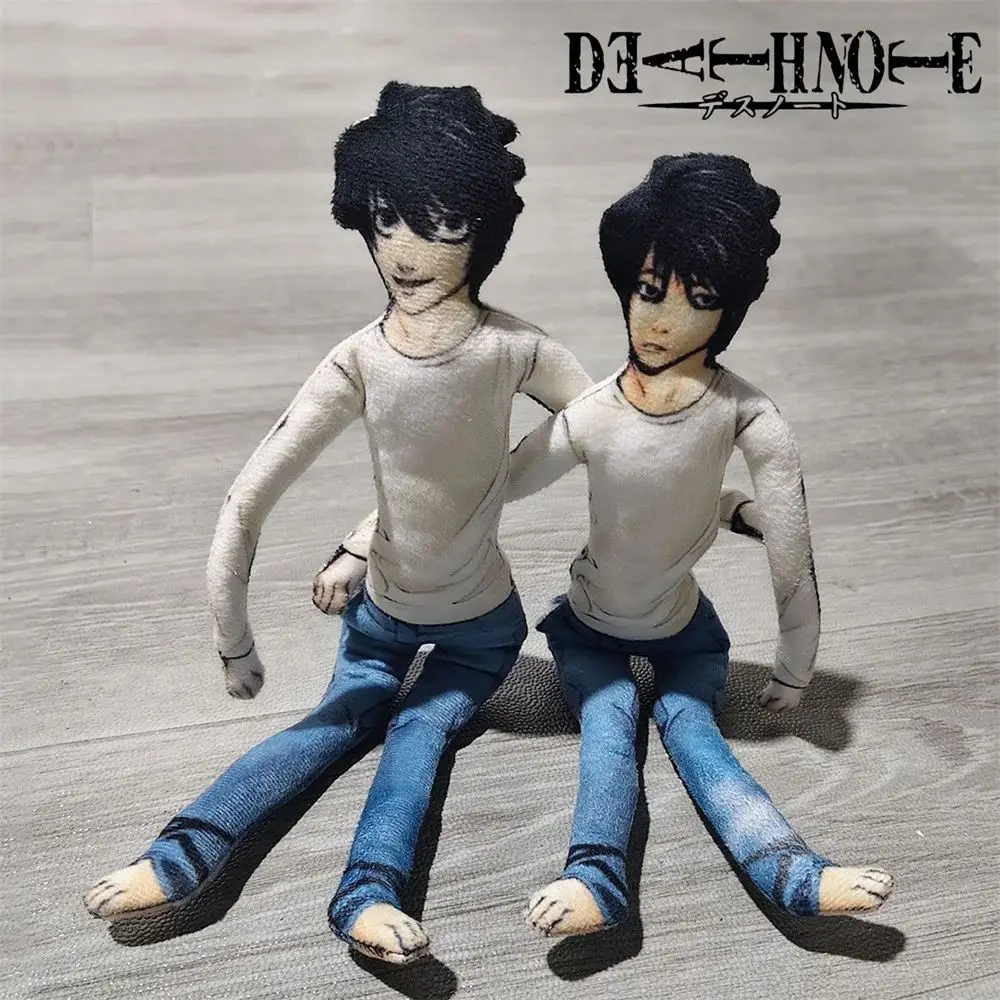 Death Note L·Lawliet Cosplay Prop Doll Plush Stuffed Figure Room Decoration Gift 11 Death Note L·Lawliet Cosplay Prop Doll Plush Stuffed Figure Room Decoration Gift 2