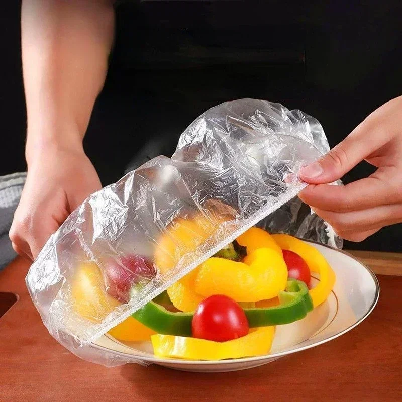 Food Fresh Keeping Film Food Cover Fruit Vegetable Storage Bag 50/100/200/300/500PCS Stretch Wrap Bowl Dish Cover Storage Bag, food cover,fresh keeping bags,plastic food storage bags,plastic wrap,plastic food cover,food storage bags,disposable food cover,plastic packaging bags