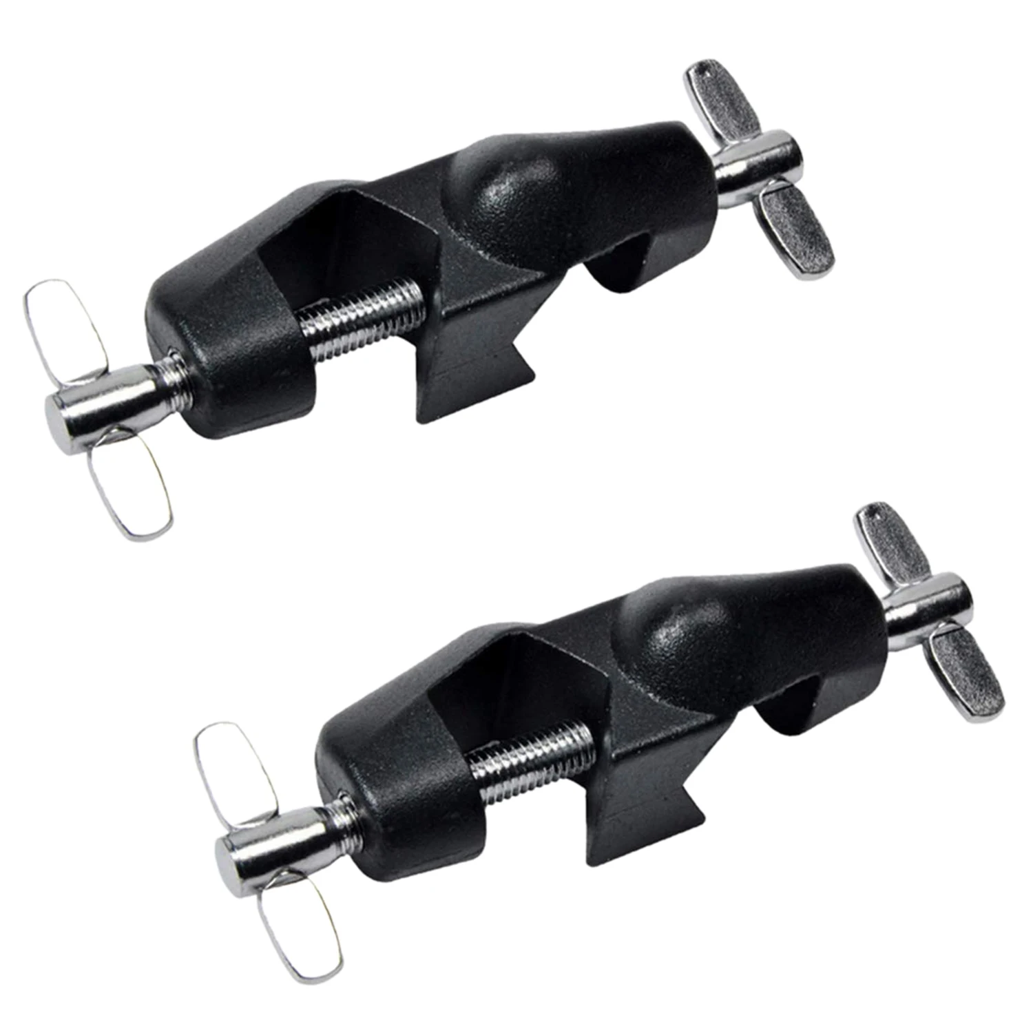 

Lab Clamp Holder 2 Boss Heads Retort Stand Holder Die-Casting Metal 2 Pcs