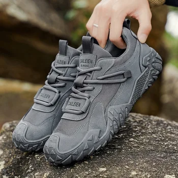 Men's labor insurance shoes, new autumn style, breathable, non-slip, wear-resistant, sports casual hiking shoes for men