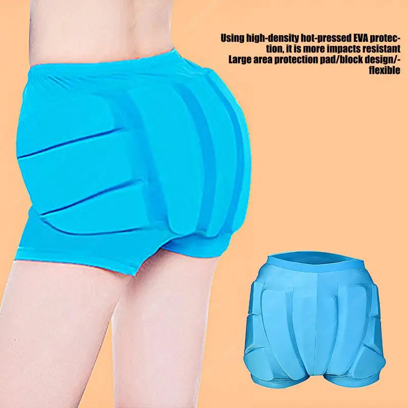 Snowboard Butt Pad Ergonomic 3D Snowboard Butt Pad Protective Padded Shorts Skating Protective Gear For Ice Skating Roller