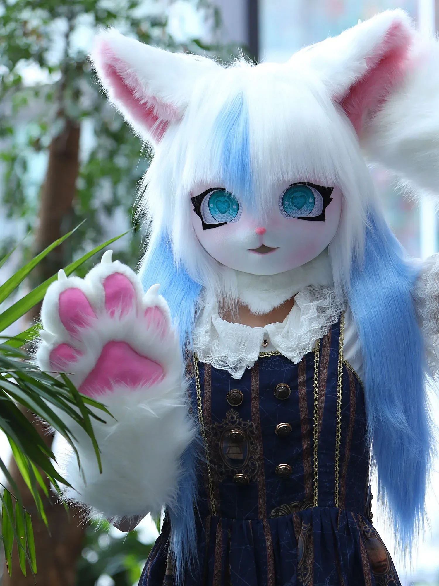 Fursuit Cosplay Headset Furry Costume Paw Head Base Comiket Furry Kig Kigurumi Animal Cat Rabbit Doll Beast Mask Cosplay Costume
