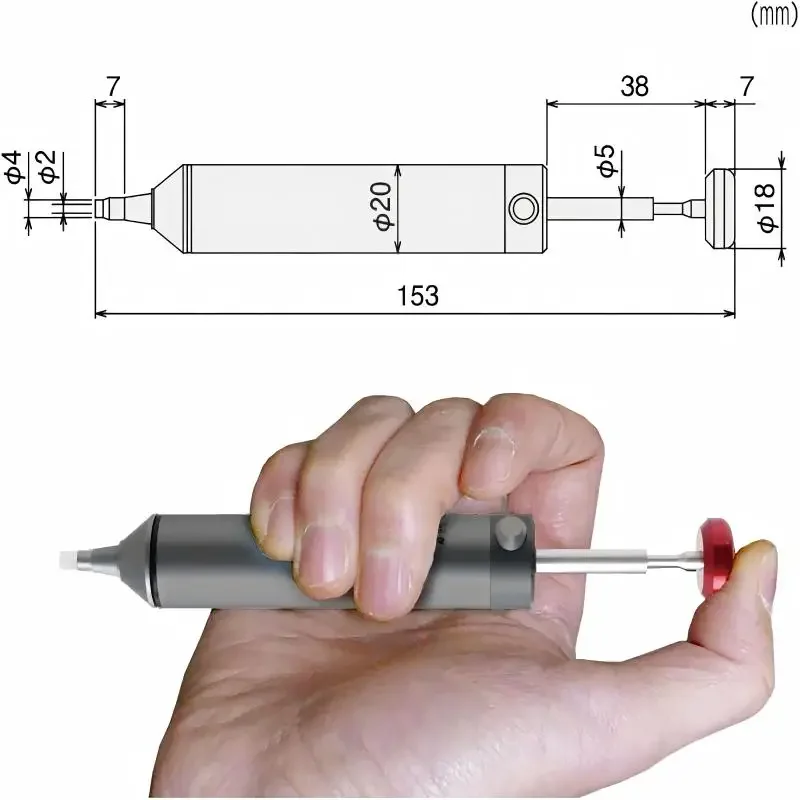 Pompe à dessouder professionnelle SS-03 avec buses silicone - Outil modelisme