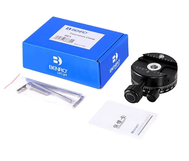 Benro PC1 Panorama Adapter Tripod Head Panoramic Head 70mm Base 360-Degree NEW PC-1
