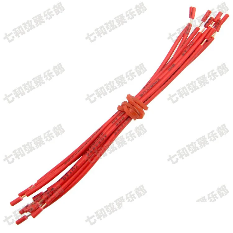 

20 Pcs 10CM Red 22AWG Copper Electric Guitar Bass Pickup Hookup Wire Lead Cable guitar Pots Hookup Wire