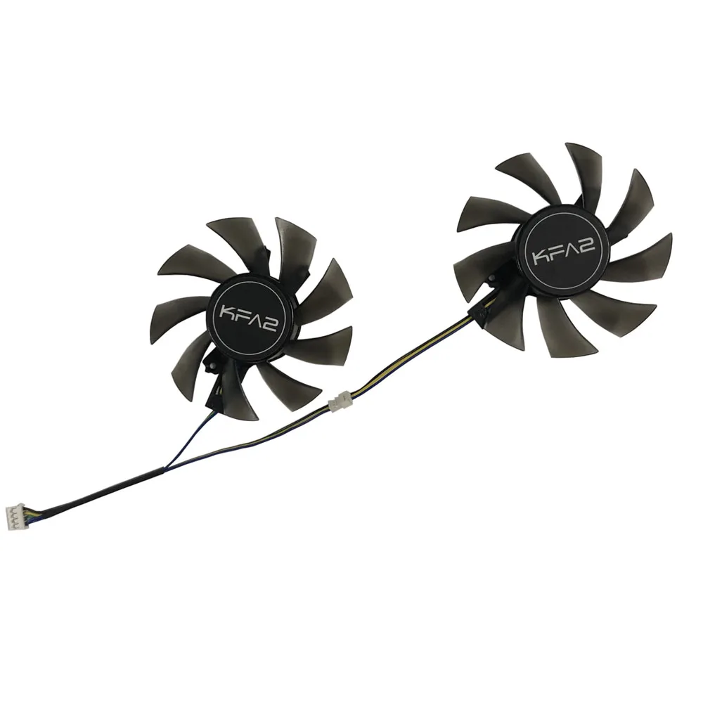 مروحة بطاقة رسوميات T128015DU ، مروحة بطاقة رسوميات ، لـ GALAX GTX 1060 OC 6GB, KFA2 GTX 1660 Ti White Miniأبيض صغير ، تحل محل GA82S2H