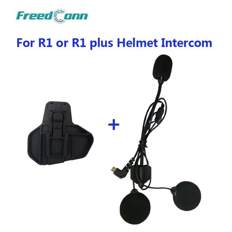 FreedConn 5 Pin 2 in one Cable Headphone & Microphone for R1/R1 Plus with Clip headphone microphone cable