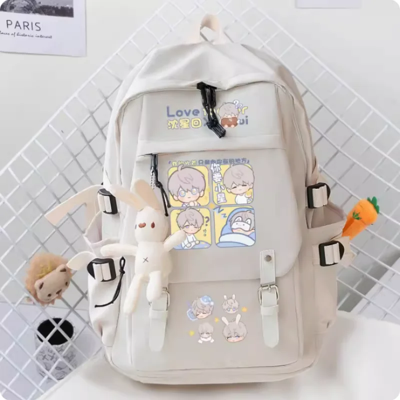 Anime Love and Deepspace Xavier Schoolbag Fashion Casual Belt Teenagers Student Backpack Handbag B1249