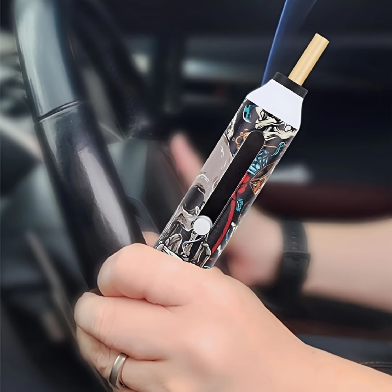 2-Pack Portable Handheld Ashtrays for Car-Indoor/Outdoor Use, Perfect Gift Men & Women