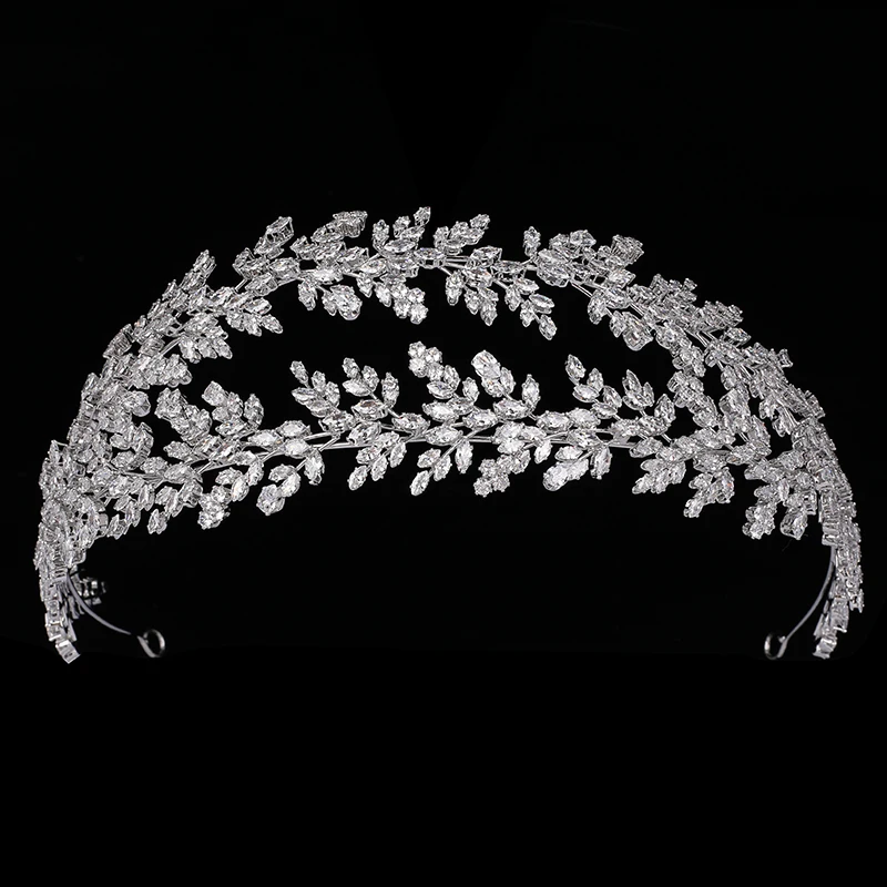 

Headwear And Crown HADIYANA New Gorgeous Fashion Ladies Bridal Party Engagement Hair Accessories Zircon BC6315 Birthday Gifts