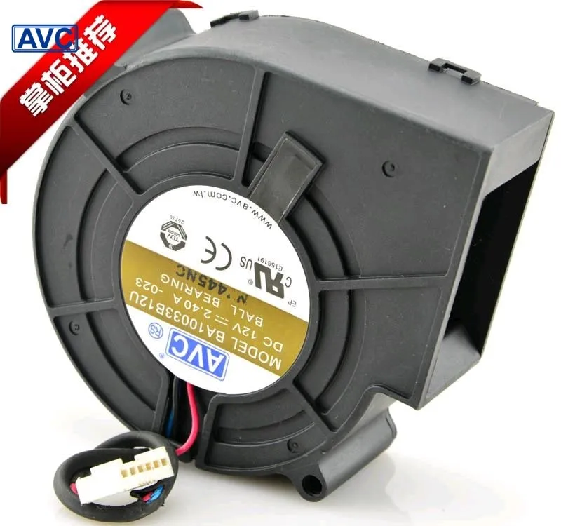 Centrífugos Computador Cpu Ventiladores de Refrigeração Ventiladores de ar para Avc 9cm 9733 97*94*33 dc 12v 2.4a Ba10033b12u 9cm - Imagem 2