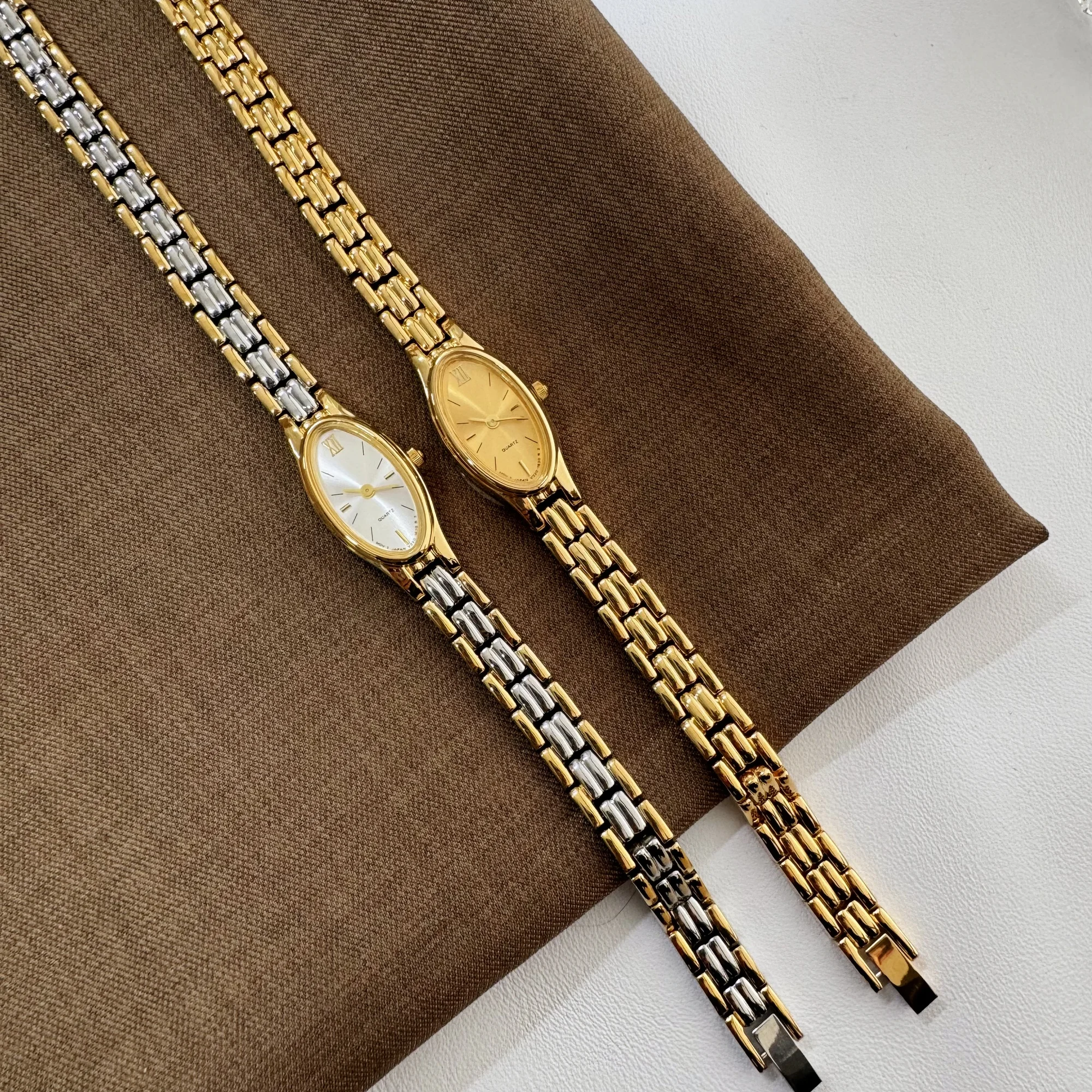 2025 ساعة نسائية فاخرة بتصميم عتيق مقاومة للماء وخ...