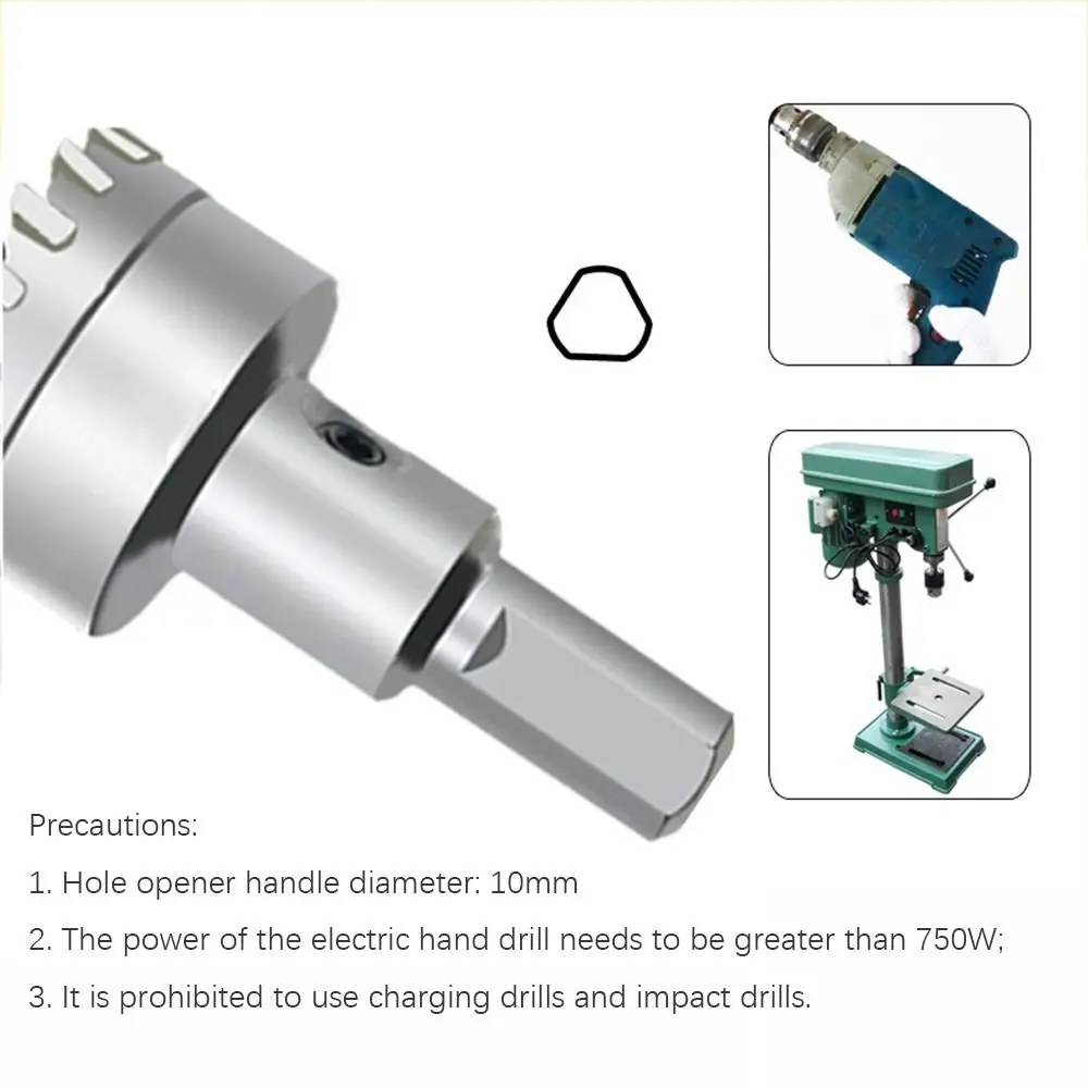 Silver Alloy TCT Hole Saw Drill Bit 16-35mm for Metal Pipe
