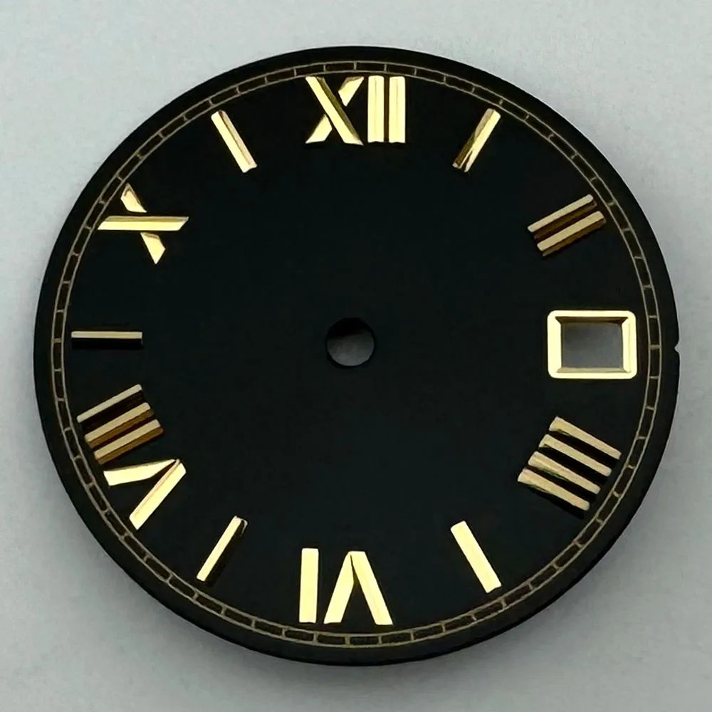 28.5mm Sterile Dial Fit NH35/NH36 Movement Watch Parts Black Blue Green White Yellow Red Gray