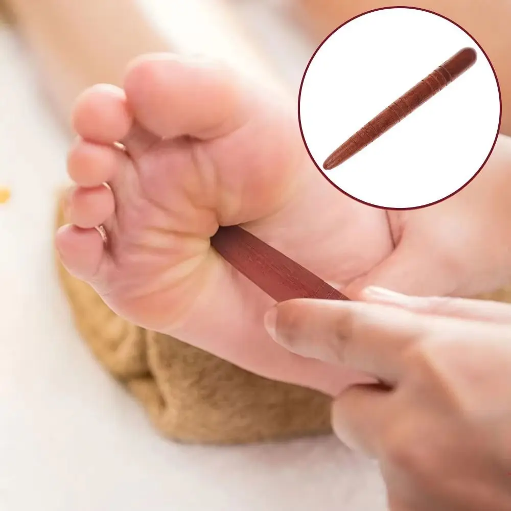 New Wooden Acupoint Massage Stick Mini Round Head Body Massage Stick Foot Reflexology Massager for Relieve Physical Fatigue