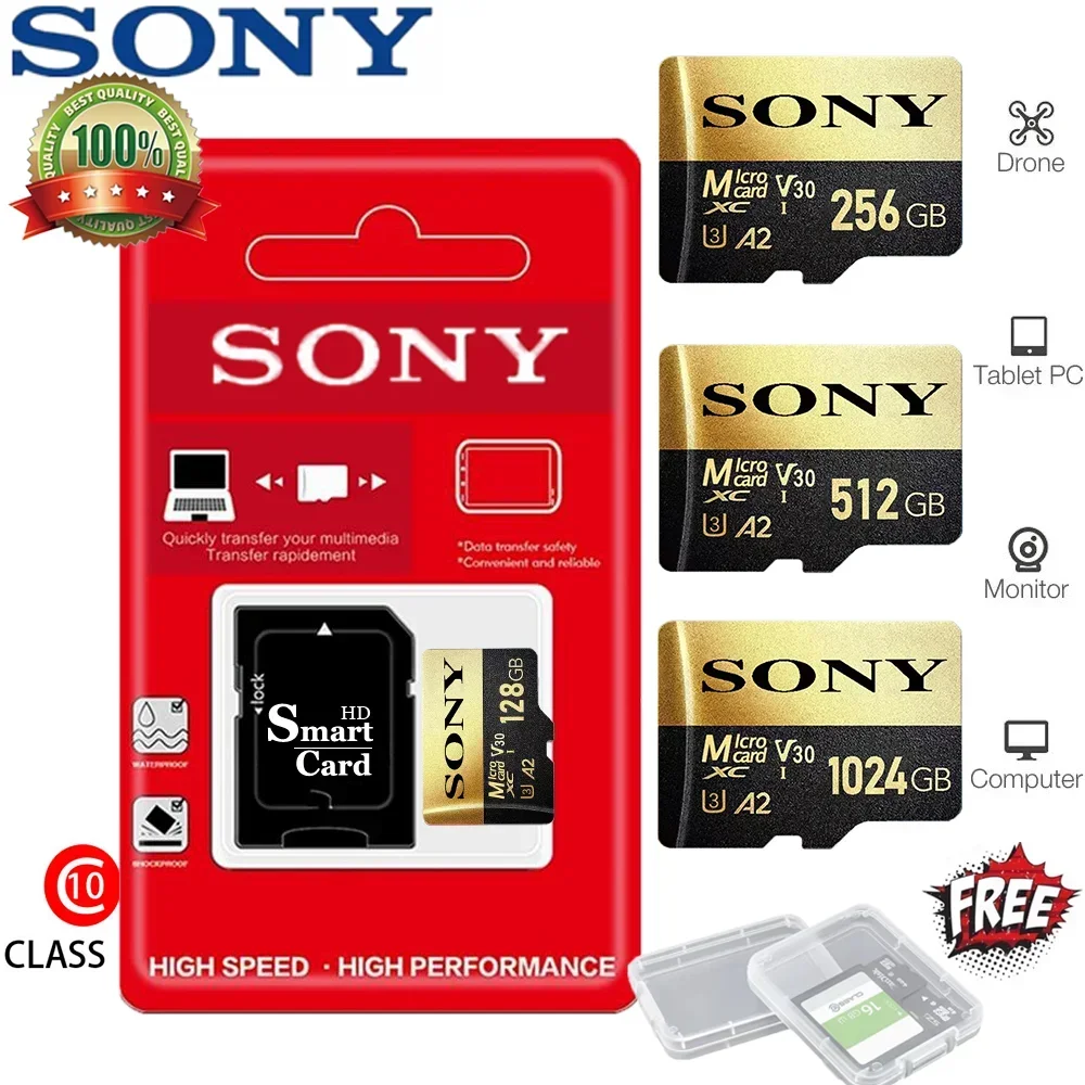 

SONY Ultra Micro SD 128GB 256GB 1TB 512GB Micro SD Card SD/TF Flash Card Memory Card 32 64 128 gb microSD Dropshipping For Phone