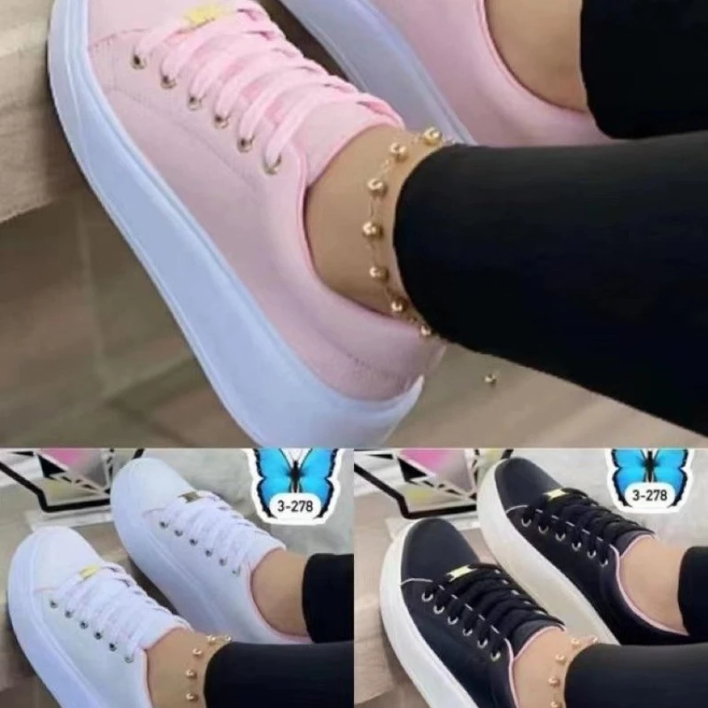 

Fashion Platform Sneakers New Autumn Women Shoes For Woman Casual Shoes Wild Platform Heels Female Leisure Women White Sneakers