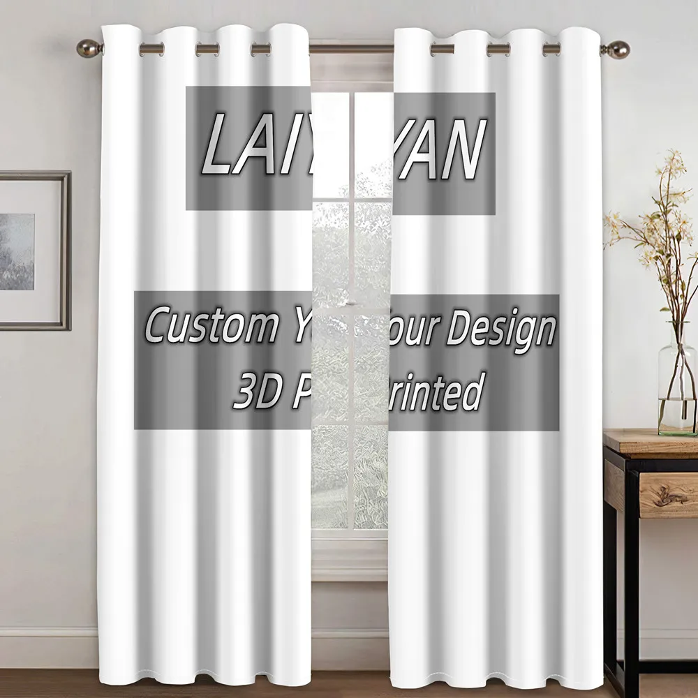 Description Picture 6 of itemCartoon Blocks Cube Colorful Kid Curtains Window Treatment For Bedroom Office Kitchen Living Room Home Decor Room Decor  2pcs