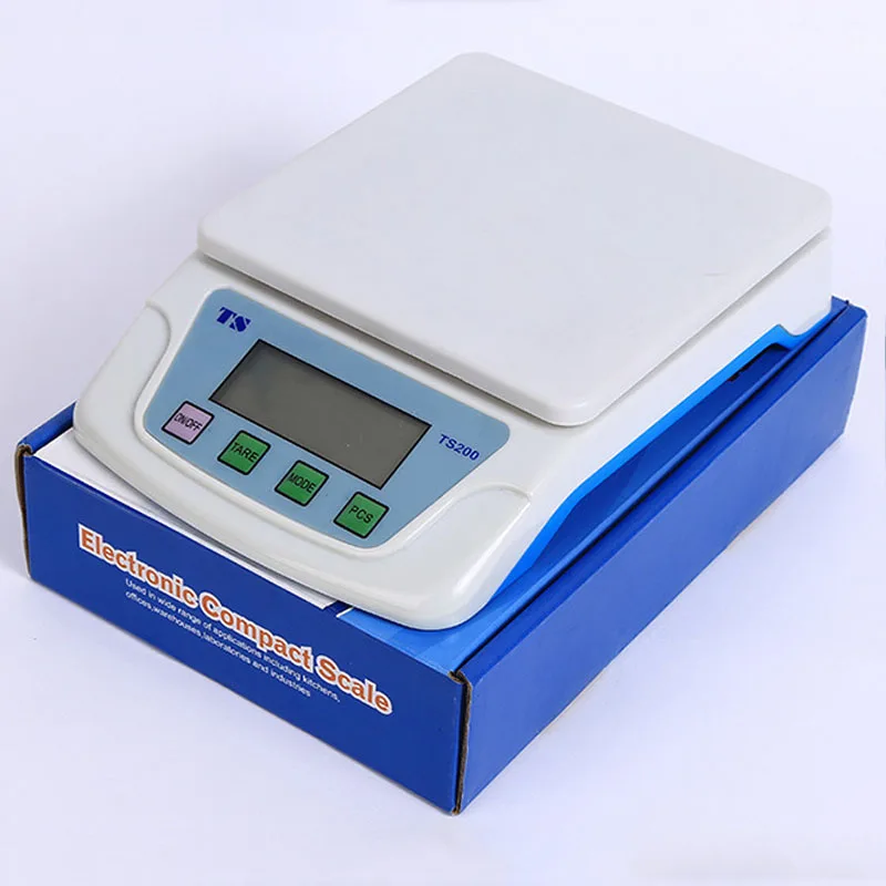 

TS200 Precision Electronic Kitchen Scales Portable Tea Weighing Scale Baking Electronic Digital Household Food Balance