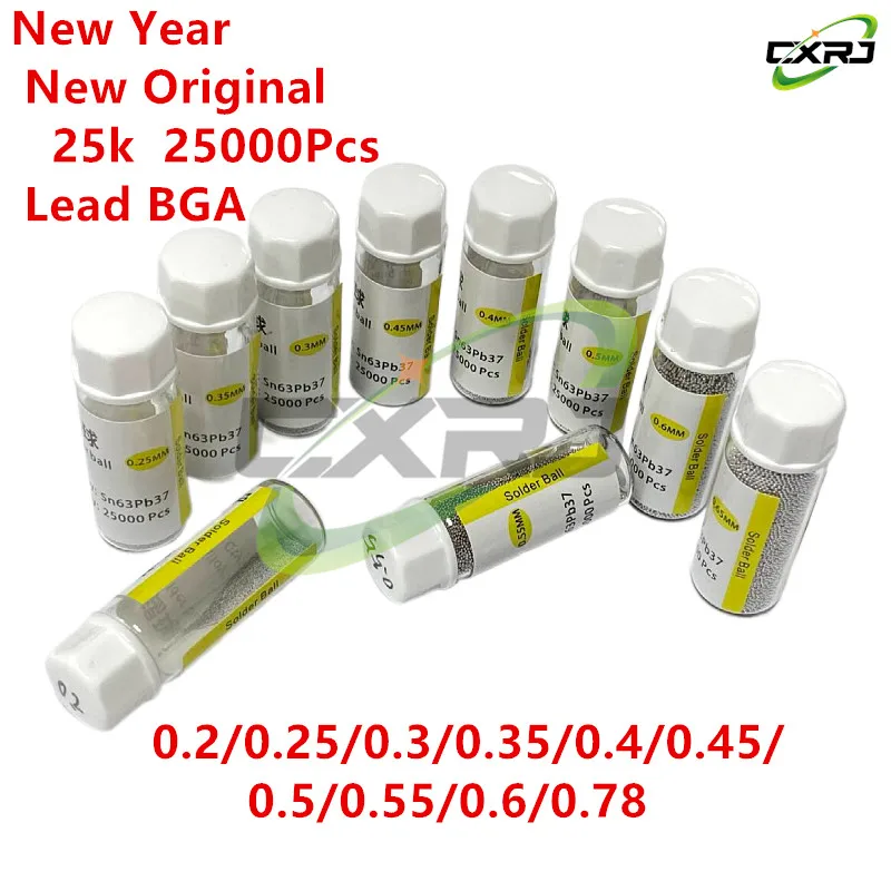 Solder Ball Tools 1 Bottle Reballing Balls 0.2 0.25 0.3 0.35 0.4 0.45 0.5 0.55 0.6 0.65 0.76 BGA Lead