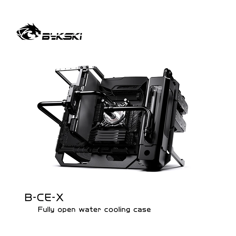 Granzon B-ce-x Quadro Aberto Chassis Distro Placa de Refrigeração Água Computador Case Vertical Horizontal Exibição Diy - Imagem 5