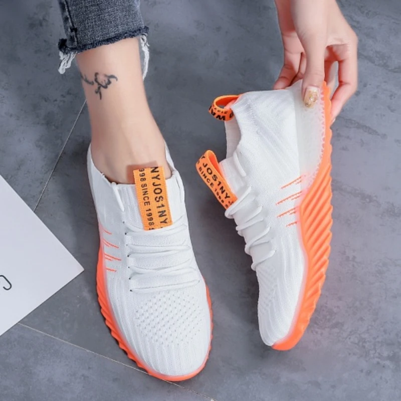 

Fashion Platform Sneakers Women 2023 Lace-up Vulcanize Shoes Designer Female Breathable Mesh Casual Sport Shoes Chaussures Femme