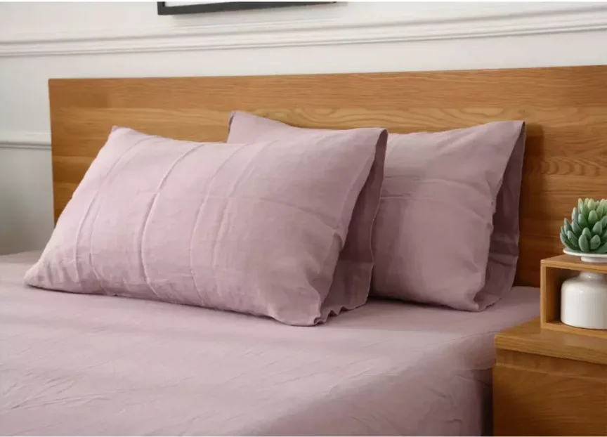 Elegant Pure Linen Throw Pillow Cover - Custom Size Envelope Euro Sham