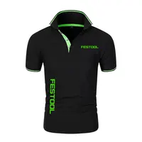 Polo classique à manches courtes pour hommes, haut d'été, T-shirt décontracté, col boutonné, super grand M-4XL Polo décontracté 1