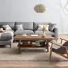 43.4” Wooden Coffee Tables for Living Room, Solid Firwood Tabletop Rectangle Coffee Table, Center Table for Living Room 5