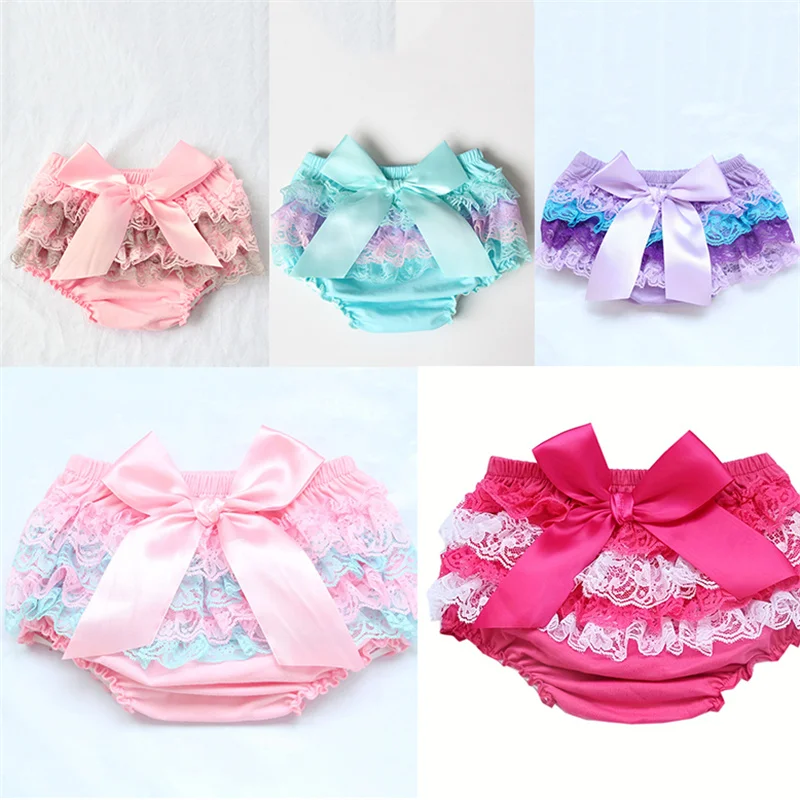 Toddler Ruffle Panties Girl's Underwear Babys Briefs Cotton Fabric Lace ...