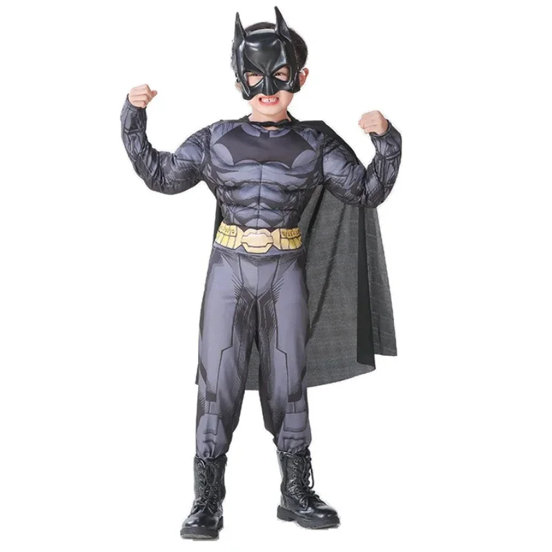 Supereroe Batman Costume Cosplay Ragazzi Ragazze Vestire Vestito Bambini Natale Carnevale Gioco Di Ruolo Bambini Tuta Maschera Outfit
