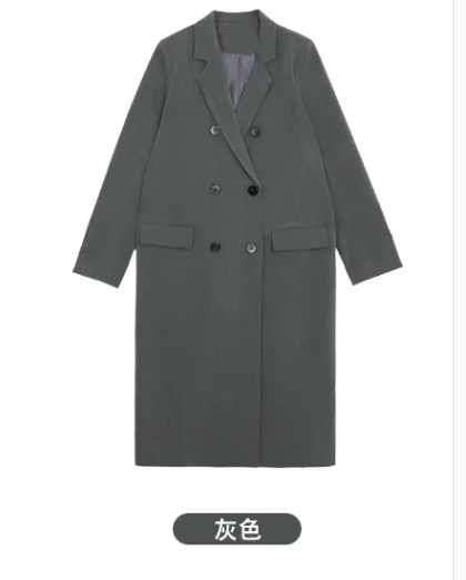 

2023 Temperamental Mid-length windbreaker coat Autumn Winter