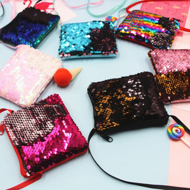 

10 шт., детский мини-кошелек с блестками