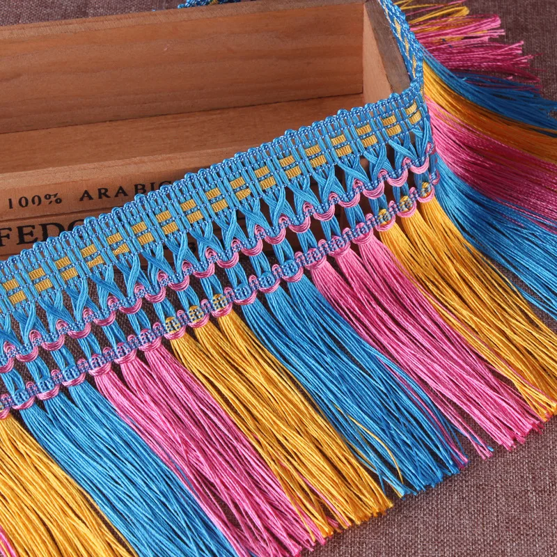 Three-Color Ethnic Style's Beard Fringe Home Clothing Decorative Lace Accessories tassel Curtain Truck Ornaments