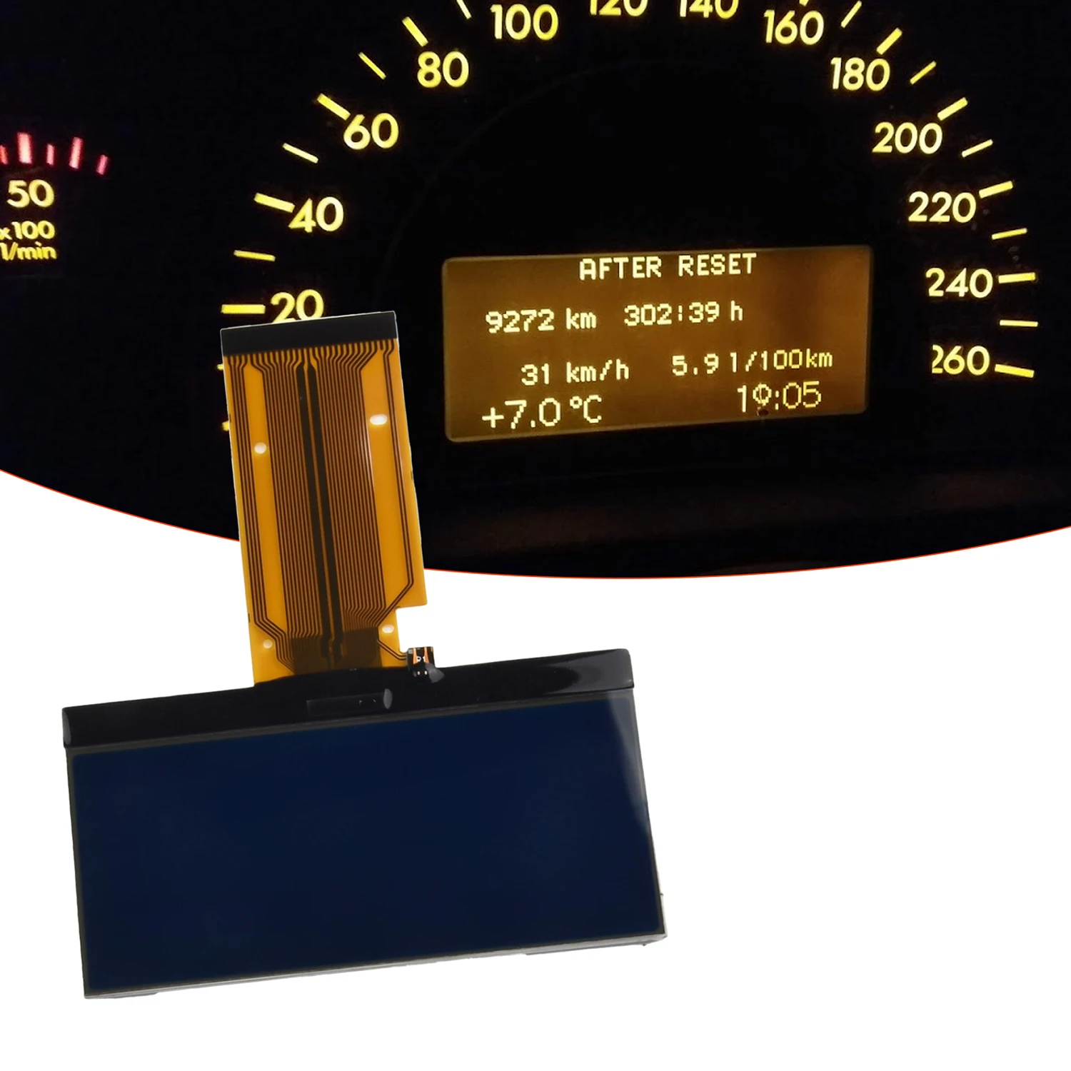 1PC Auto Instrument Cluster Dashboard LCD Display Screen For Mercedes Benz W203 C Class 2000-2004/W463 G class 2002-2007