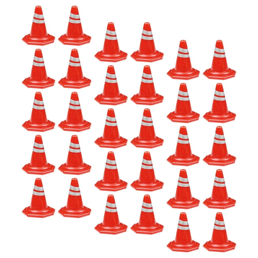 

Mini Traffic Cones Simulation Road Street Signs Toy Training Roadblock Model Construction Kindergarten Teaching Aids