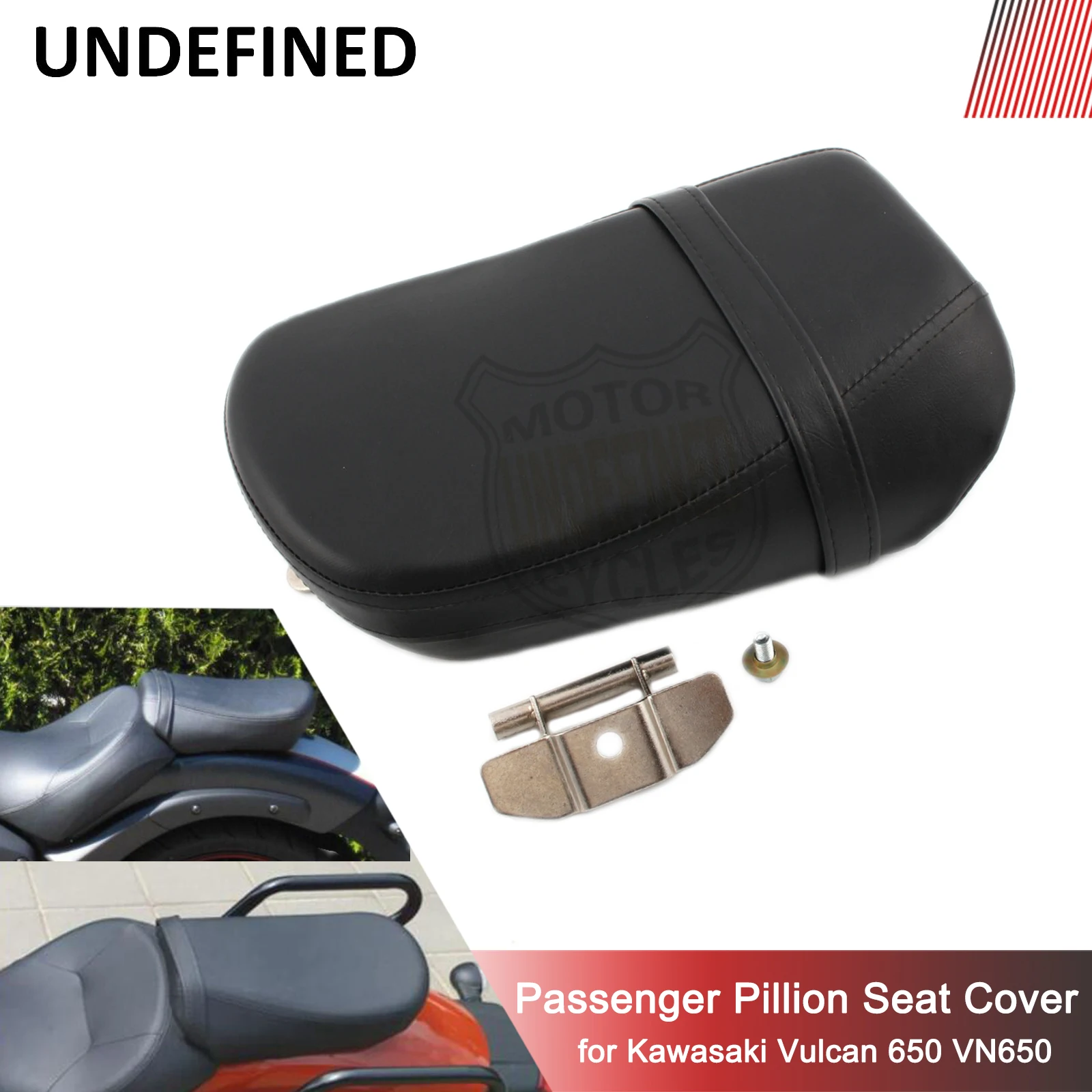 

Motorcycle Passenger Pillion Seat Cover for Kawasaki Vulcan 650 VN650 2015-2022 Rear Cafe Racer Seat Cushion Pad Black