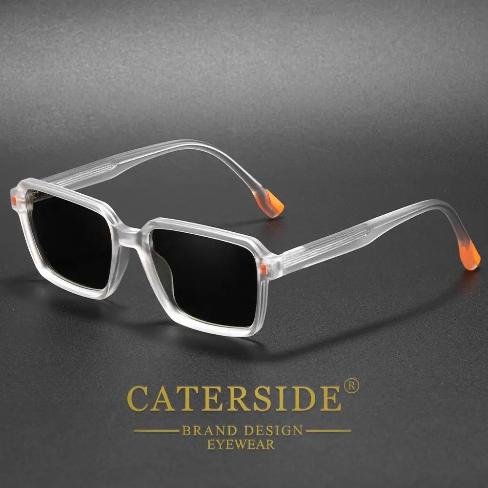 CATERSIDE Polarisierte Sonnenbrille für Herren, quadratisches Design, Outdoor-Sport, Sonnenbrille für Damen, Reisen, Party, Festival, Geschenkbrille, UV400 – Detail 2
